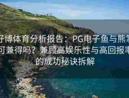 好博体育分析报告：PG电子鱼与熊掌可兼得吗？兼顾高娱乐性与高回报率的成功秘诀拆解