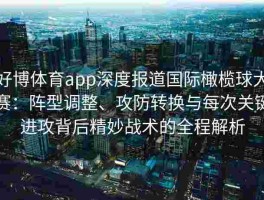 好博体育app深度报道国际橄榄球大赛：阵型调整、攻防转换与每次关键进攻背后精妙战术的全程解析